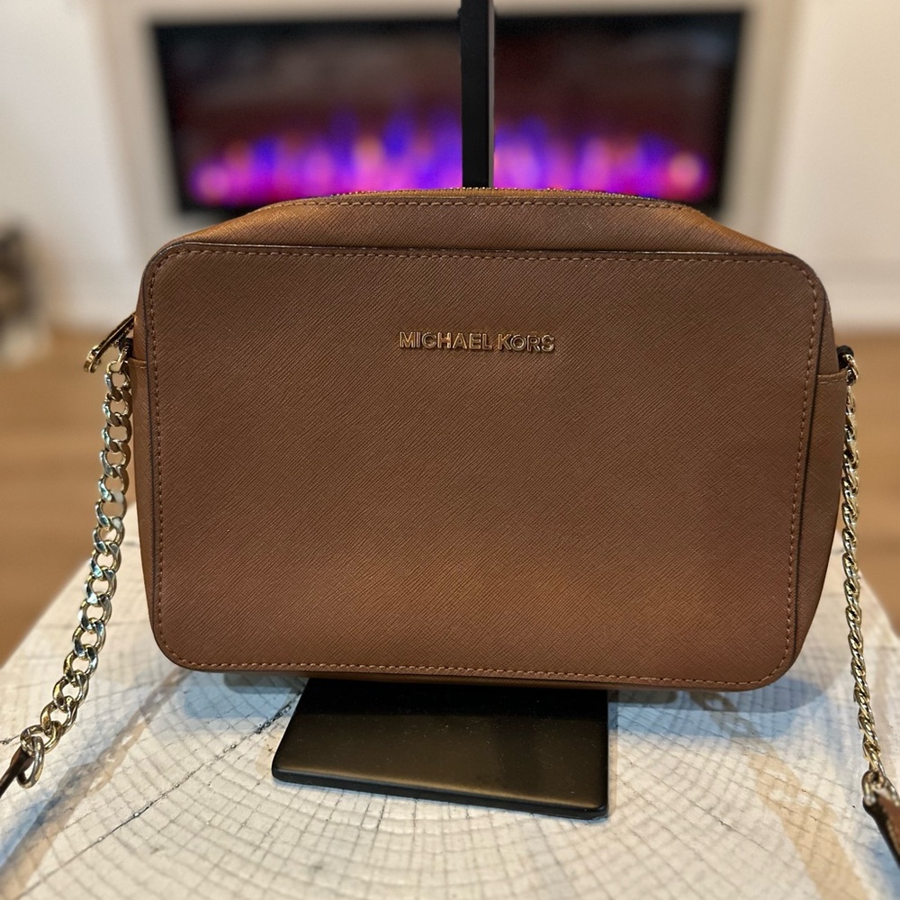 Authentic Michael Kors Brown Crossbody Bag